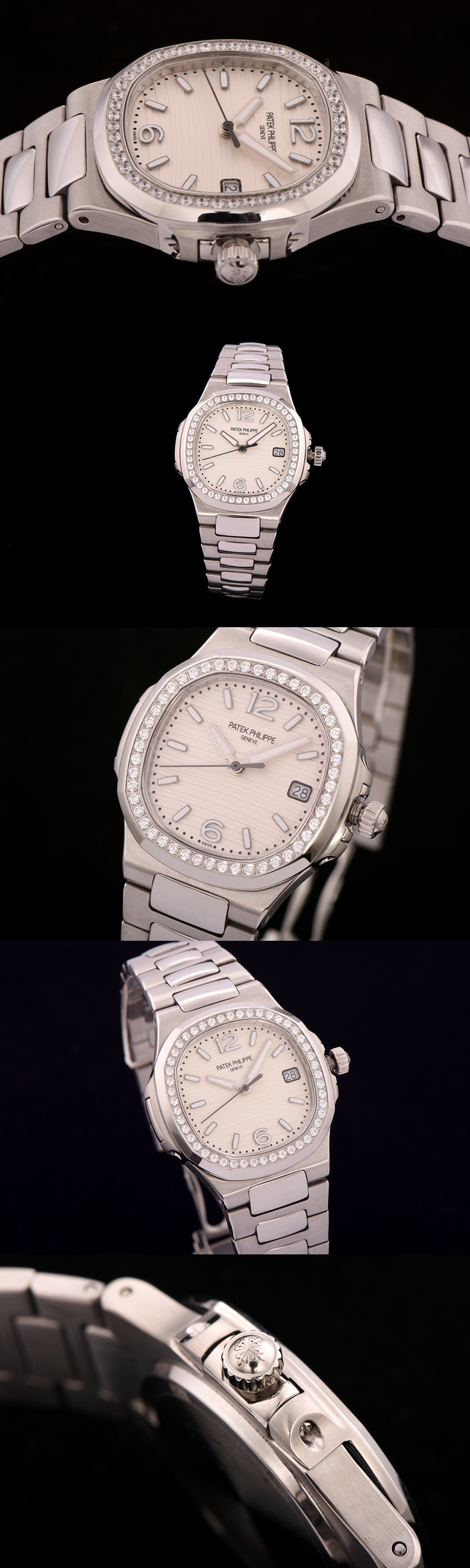 파텍필립 여성용 노틸러스-30 쿼츠 34mm 70111